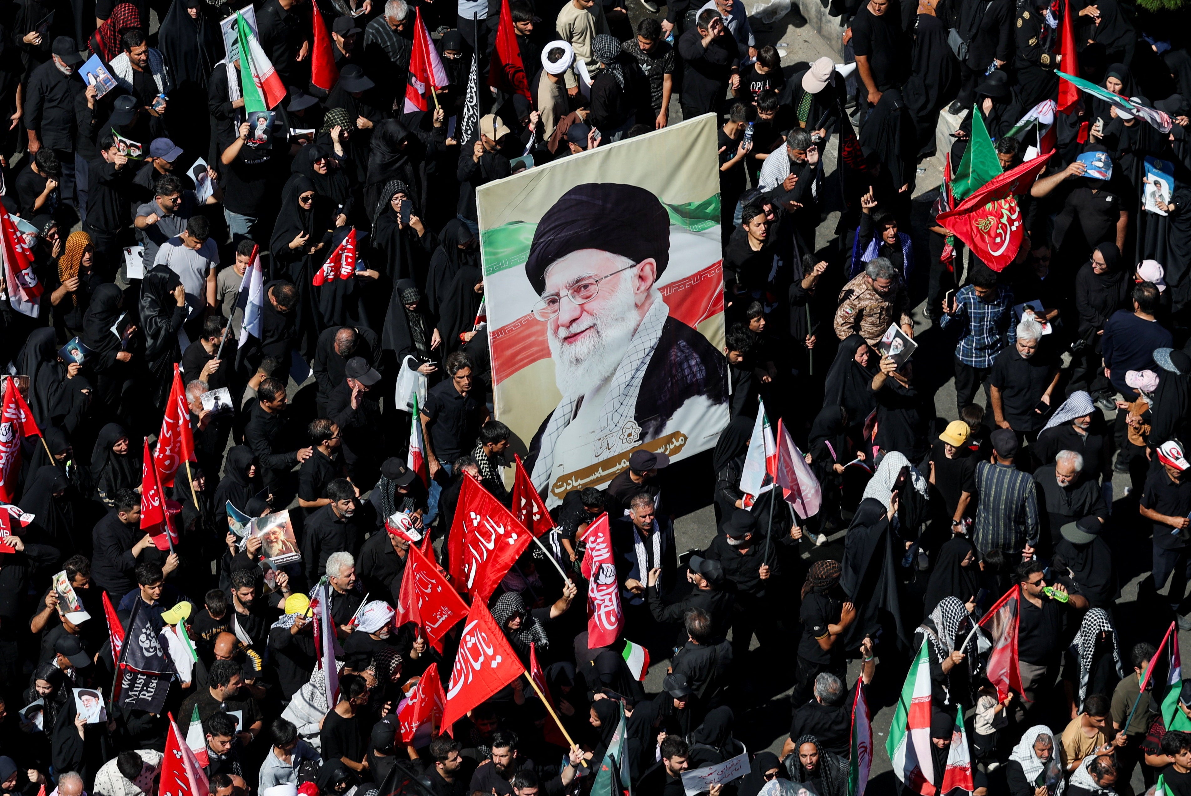 Millions of Iranians flooded the streets to mourn their late supreme leader, who was killed on the first day of Operation Epic Fury airstrikes