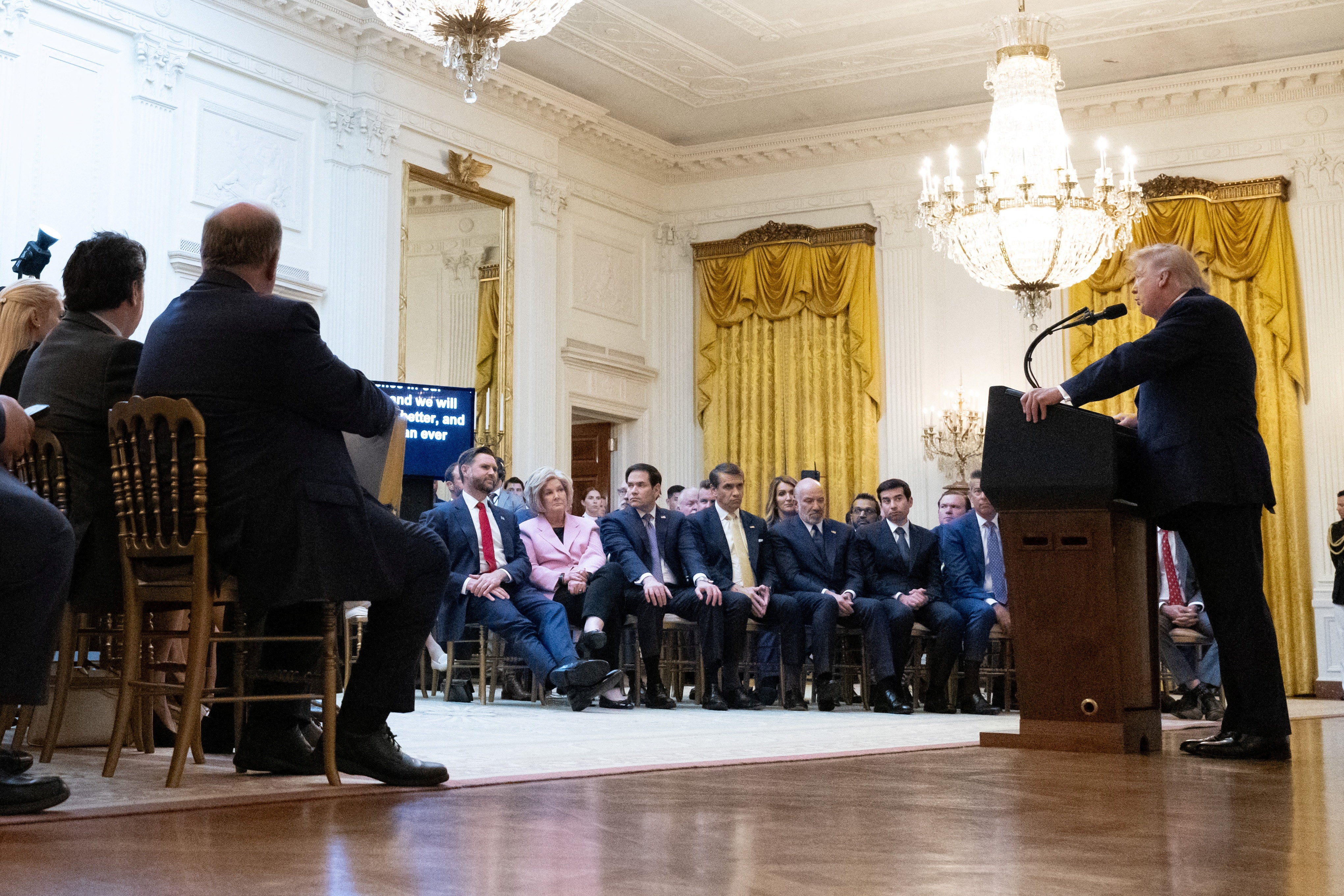 Trump speaks about election security during an address to the nation on Thursday