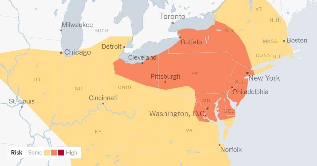 Thunderstorms Bring Threat of Flooding and Strong Winds to Northeast