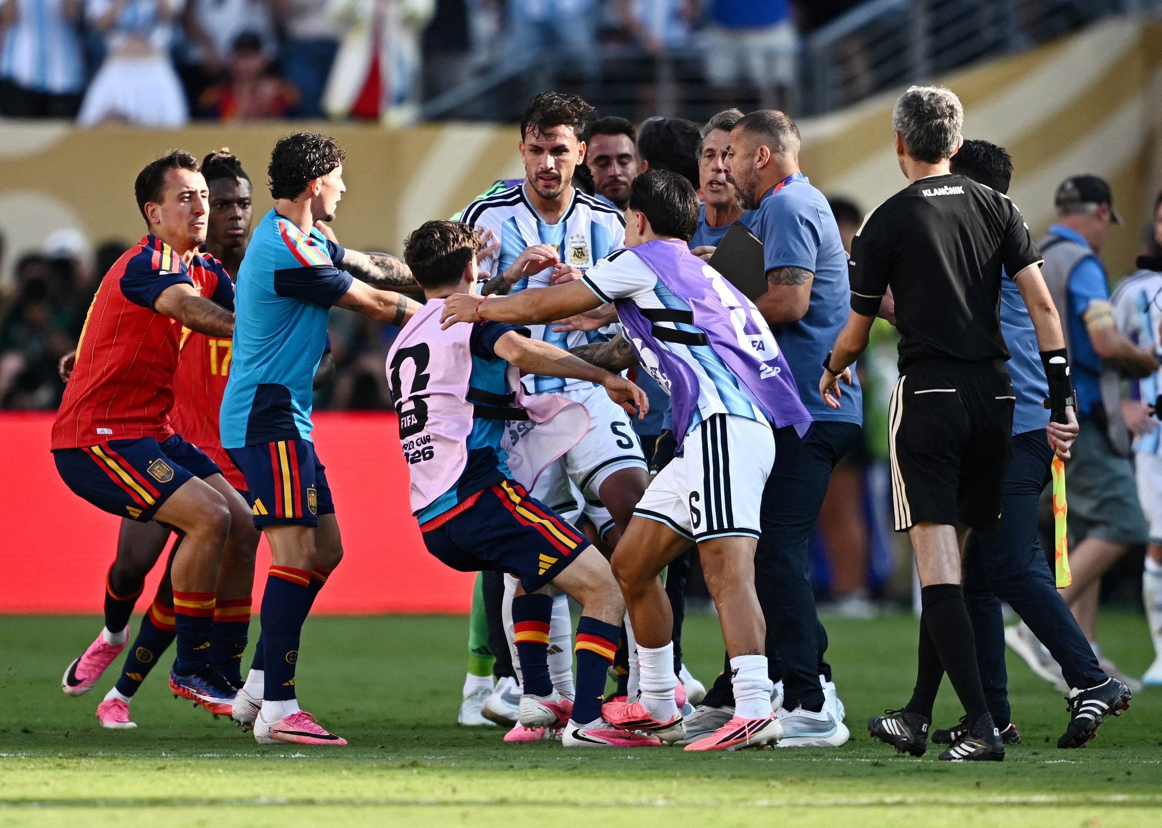 The ugly scenes after the full-time whistle besmirched the final