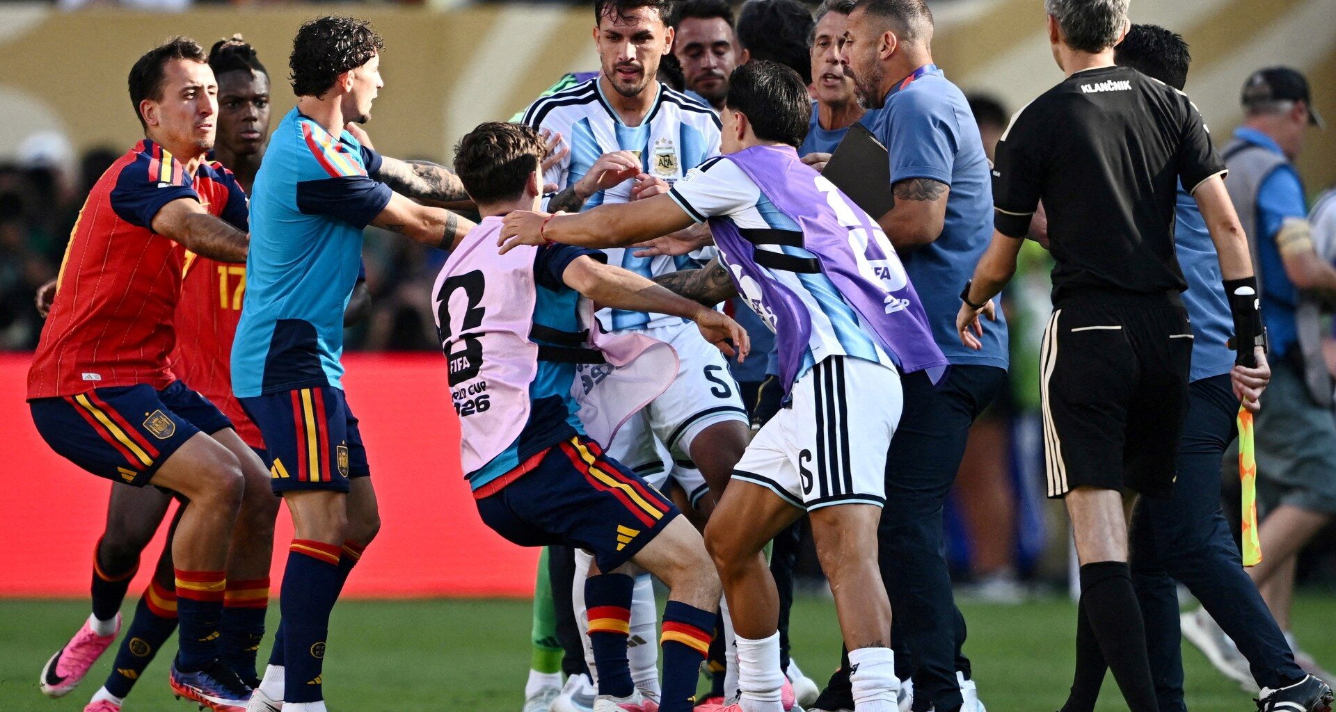 FIFA charges Argentina after World Cup final brawl with Spain | World Cup 2026 News