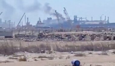 Egypt says fire on ships at Damietta port caused by drone | Drone Strikes News