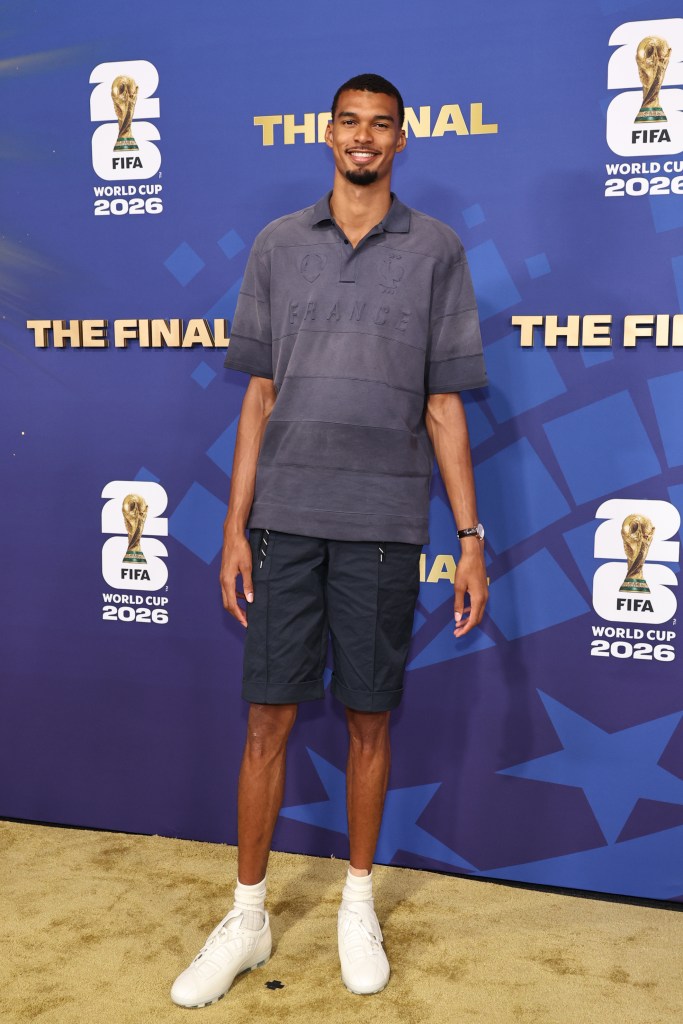 Victor Wembanyama attends the 2026 World Cup Final