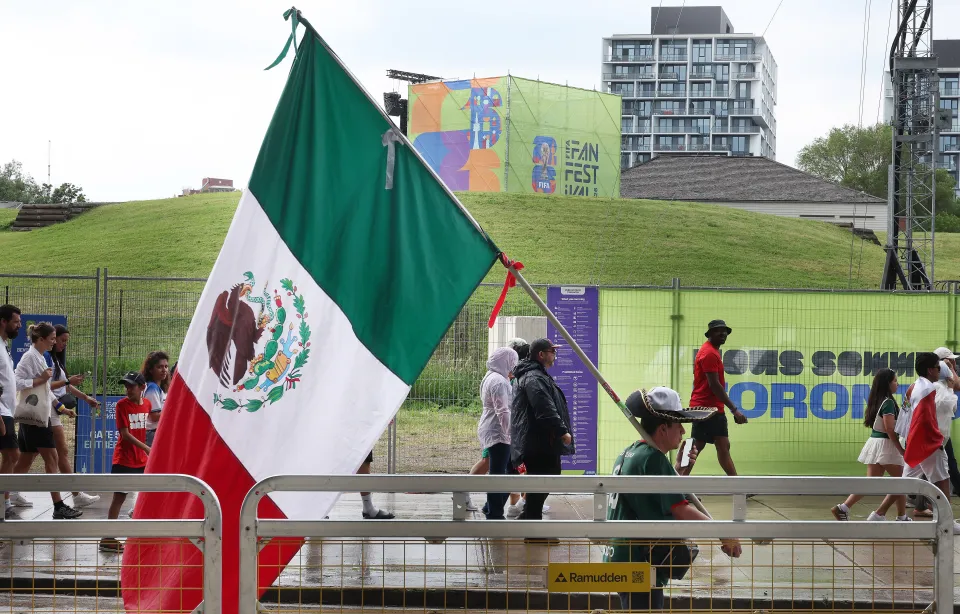 Mexico fans at the World Cup.