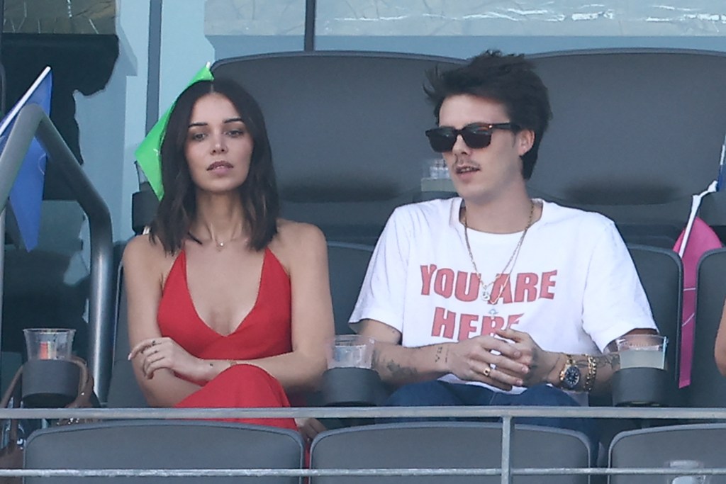 Jackie Apostel and Cruz Beckham attend the 2026 World Cup Final