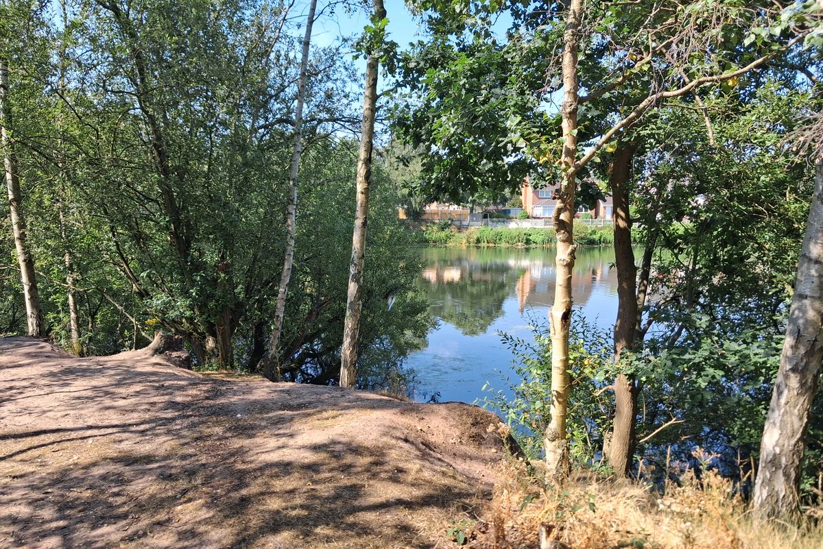 People have been warned not to enter the water at Swanholme Lakes nature reserve