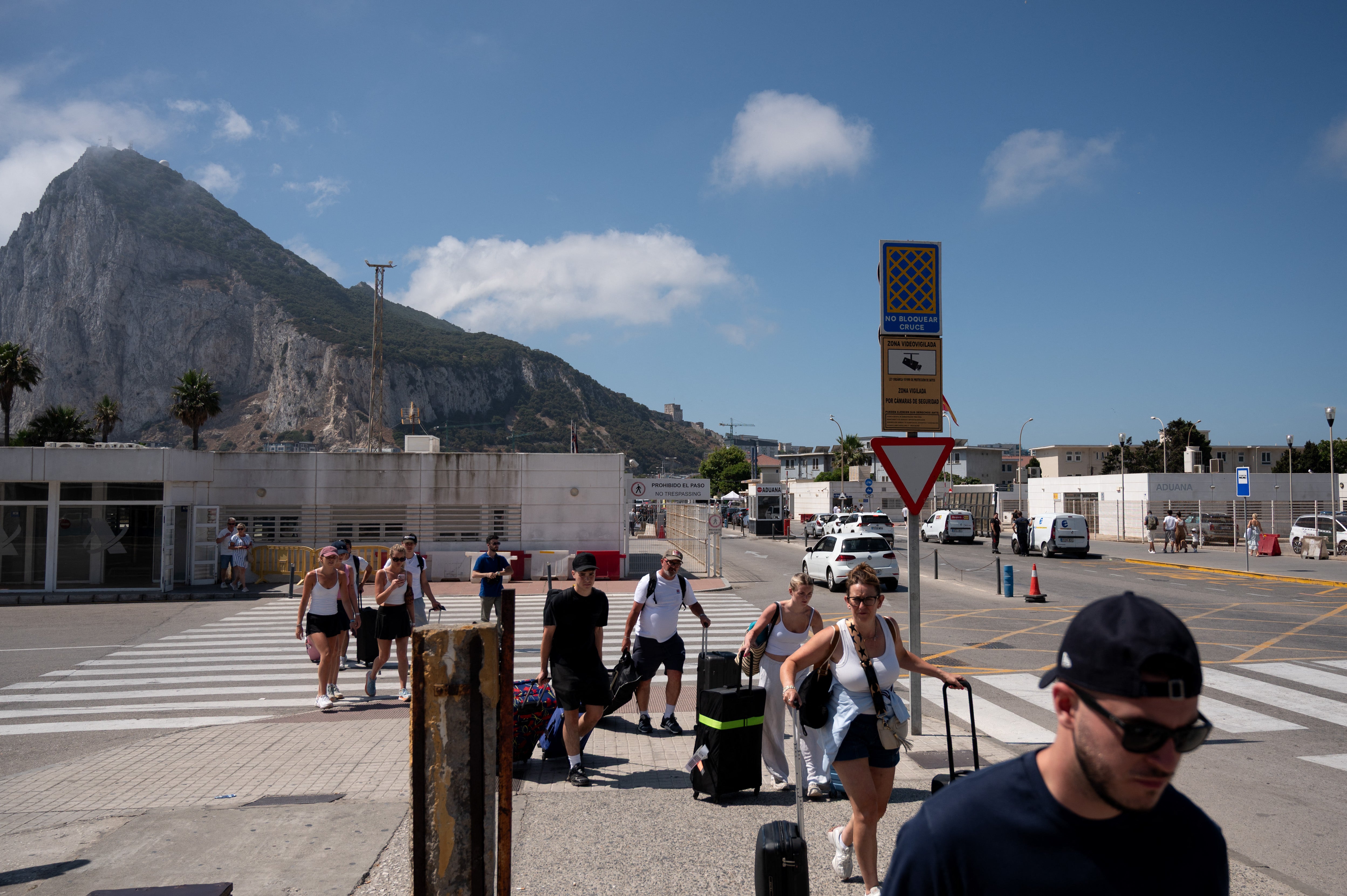 Crossing from Gibraltar into southern Spain
