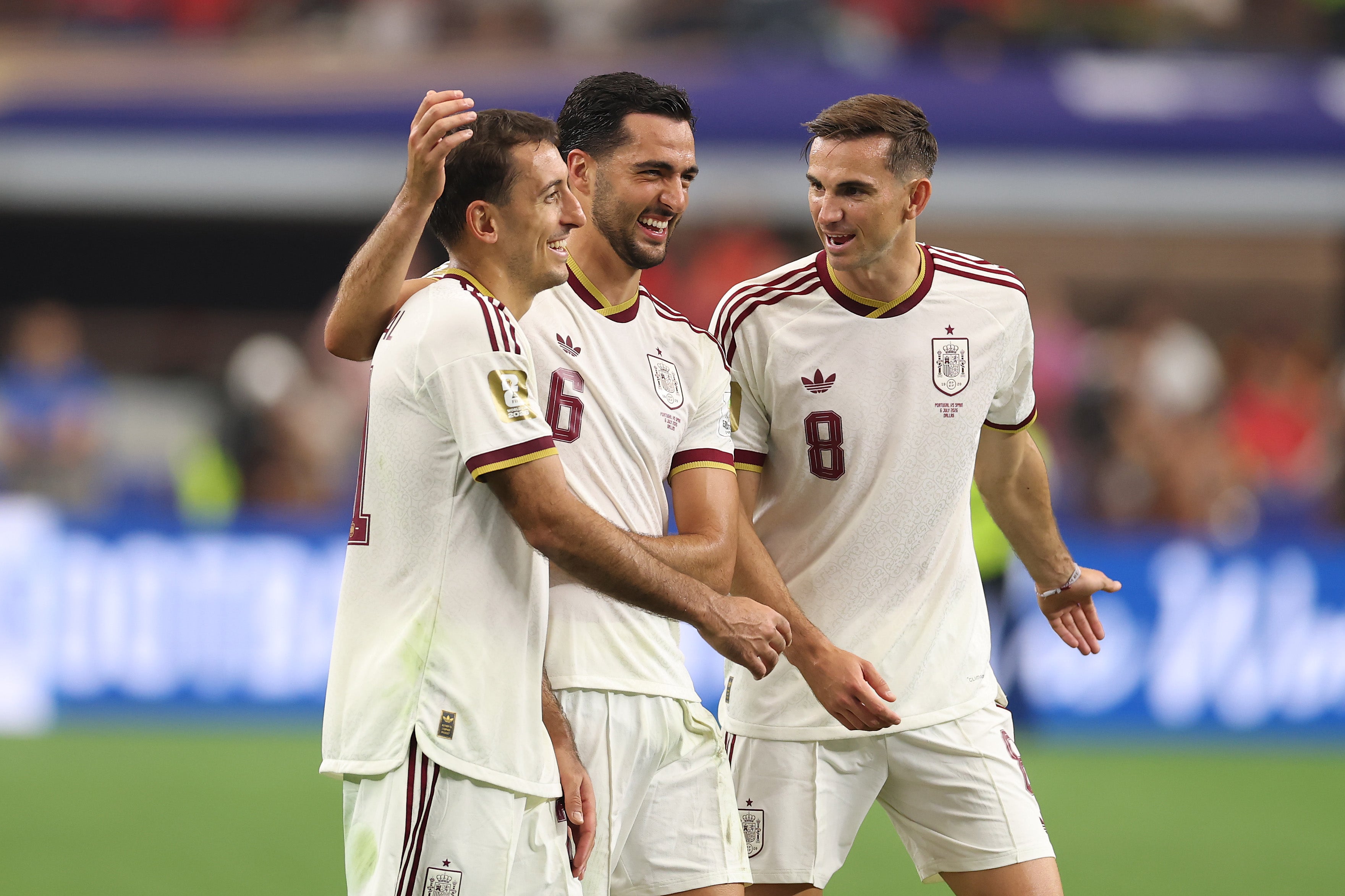 Spain are into the quarter-finals after beating Portugal