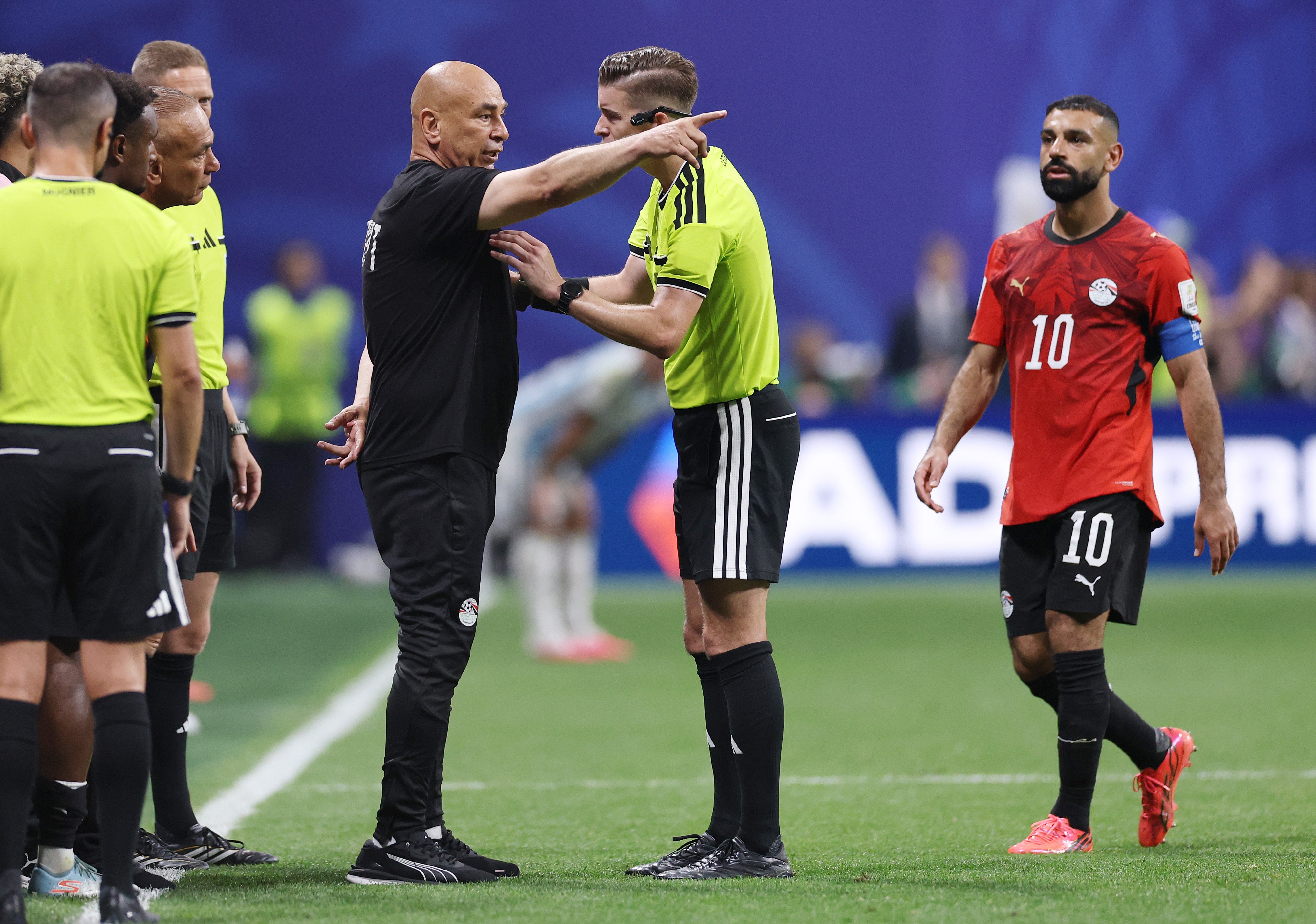 Egypt boss Hossam Hassan was left furious after defeat to Argentina