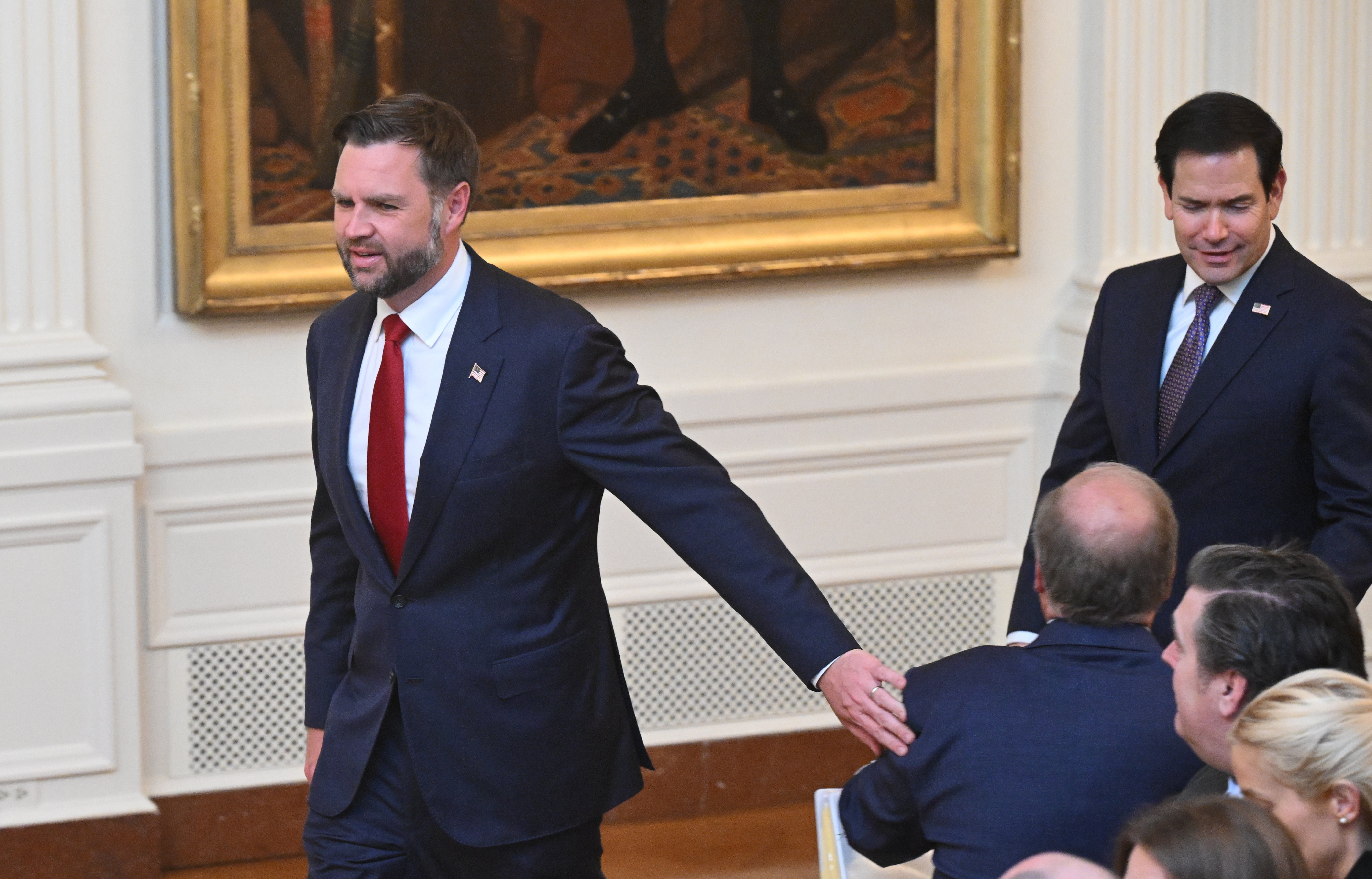 Vice President JD Vance (L) and U.S. Secretary of State Marco Rubio are locked in an invisible primary to succeed President Donald Trump.