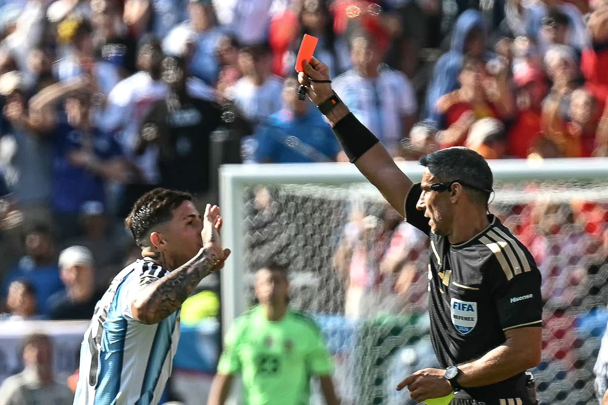 Enzo Fernandez: Why Chelsea star was sent off for Argentina in World Cup final - London Evening Standard