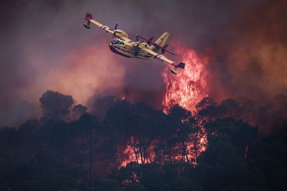 Dozens evacuated as Europe ravaged by huge wildfires amid scorching 44C heatwave