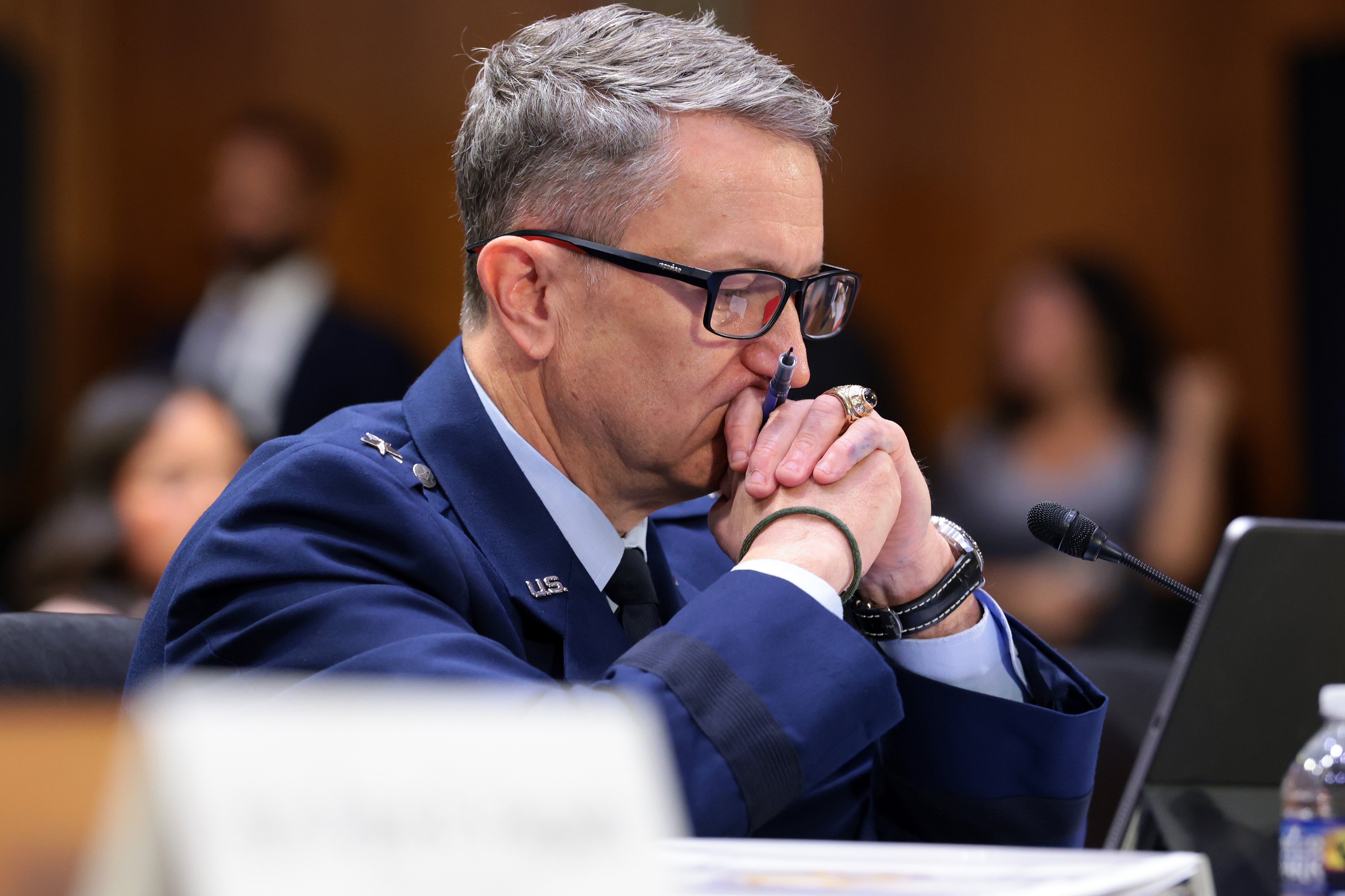 Gen. Dan Caine, Chairman of the Joint Chiefs of Staff, faced a skeptical Senate Appropriations Committee panel alongside Hegseth on July 21