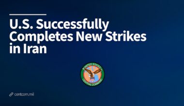 U.S. Successfully Completes New Strikes in Iran > U.S. Central Command > U.S. Central Command (CENTCOM) Official Public Releases