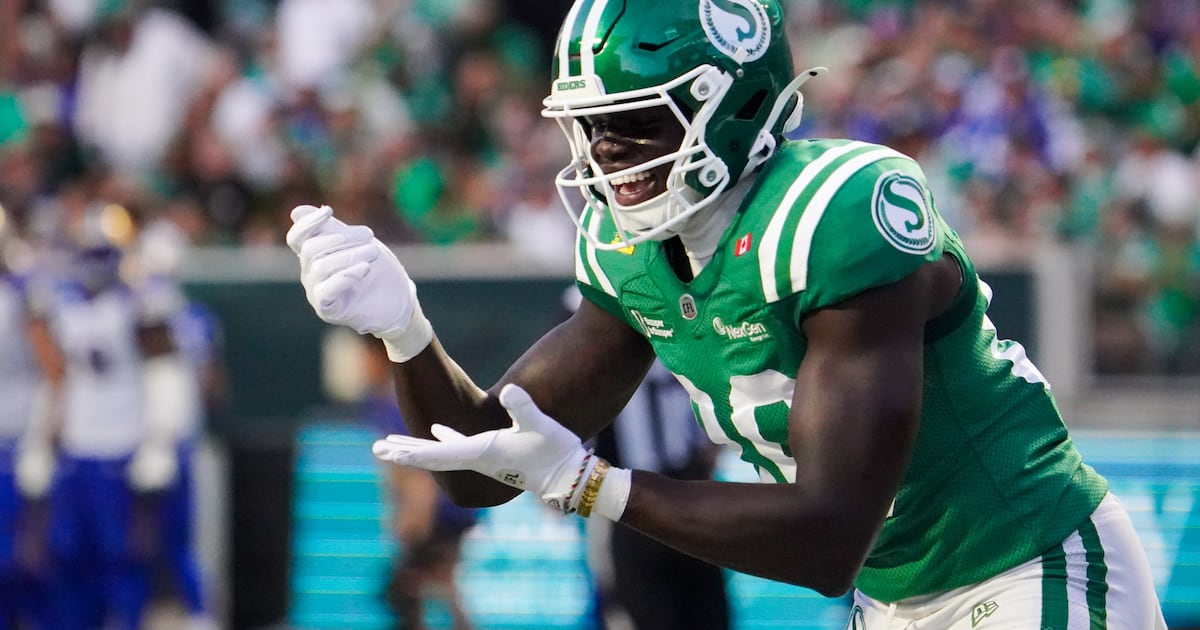 Former Saskatchewan Roughriders receiver Ajou Ajou reinstated with conditions by CFL, joins Calgary Stampeders