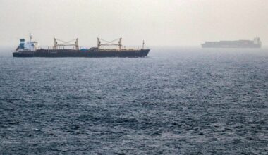 Vessels transited the Bab el-Mandeb Strait off the coast of southern Yemen on Saturday.