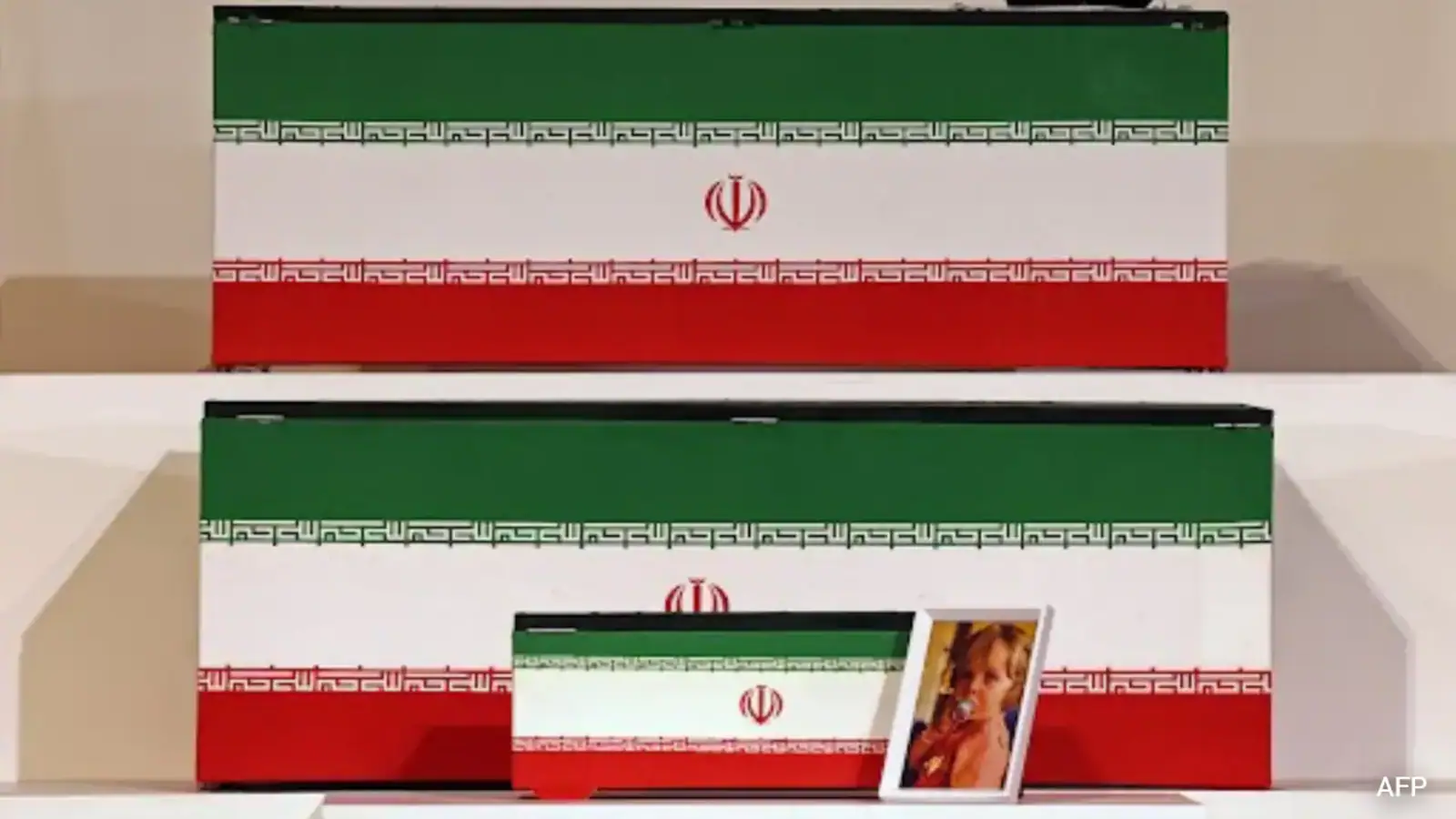US Iran War Ayatollah Ali Khameini Funeral Ali Khamenei's 14-Month-Old Granddaughter's Tiny Coffin, Pic Shown At Funeral