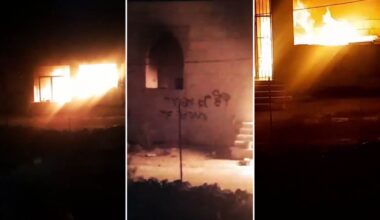 Settlers torch two mosques, scrawl ‘revenge’ graffiti in overnight West Bank rampages