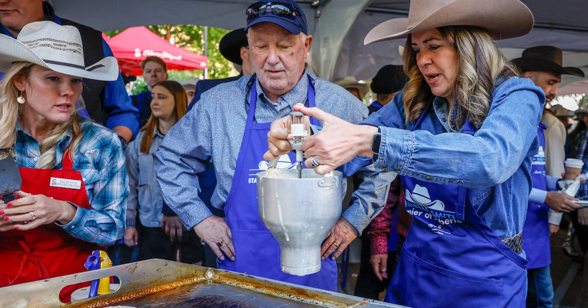 Danielle Smith hosts Calgary Stampede breakfast after mixed reception at parade - CTV News