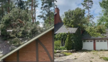 Storm cleanup underway in Aurora