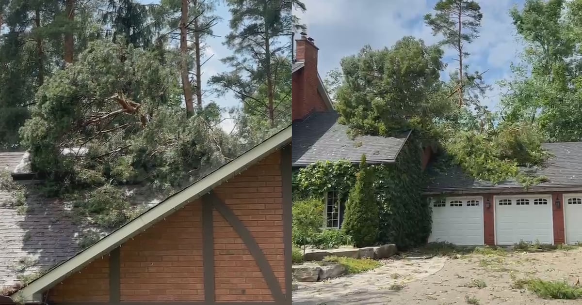 Storm cleanup underway in Aurora
