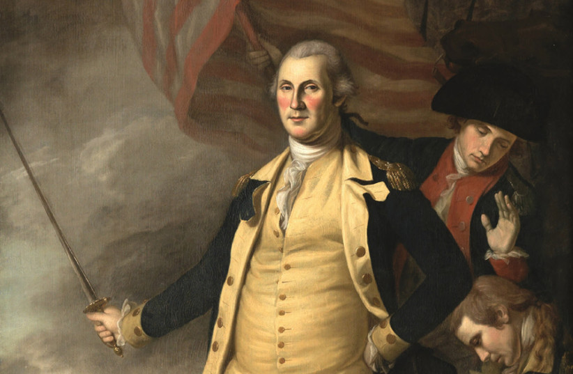 A 1784 painting by Charles Willson Peale titled ‘George Washington at the Battle of Princeton.’
