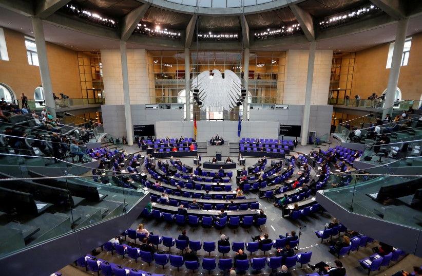 A general view during a session of the lower house of parliament Bundestag, in Berlin, Germany July 1, 2020