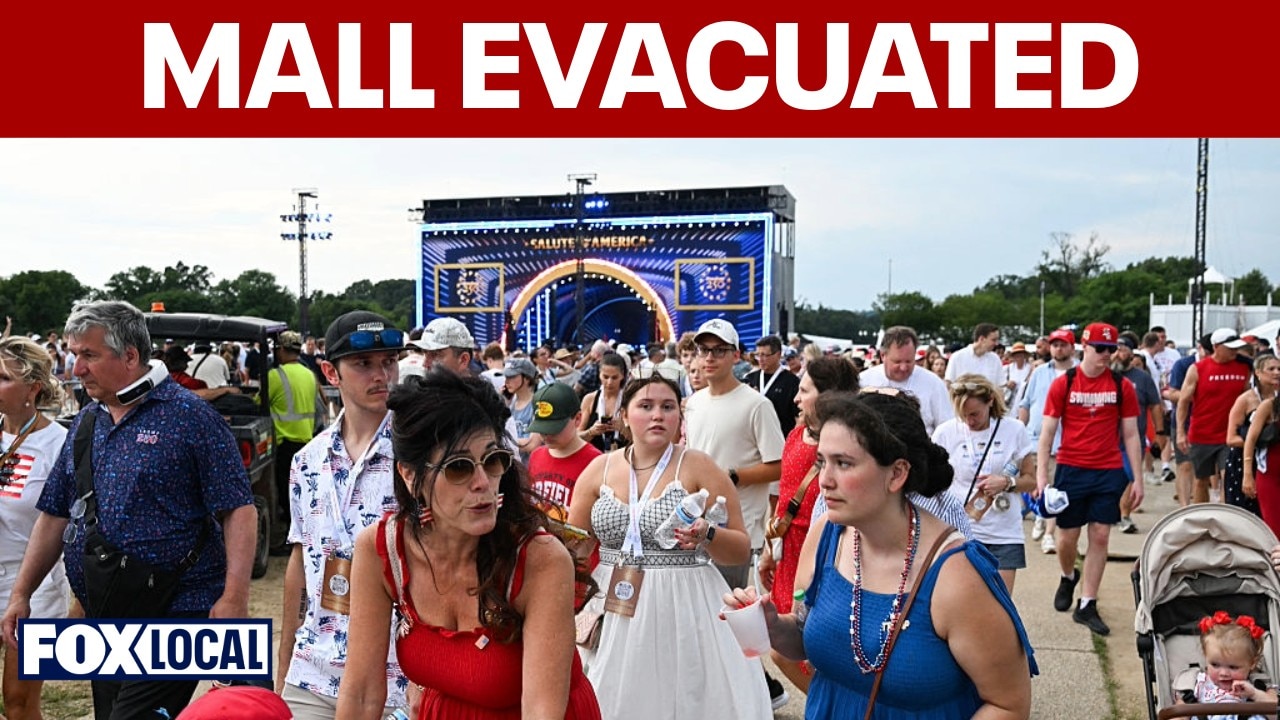 National Mall evacuated due to threat of thunderstorms