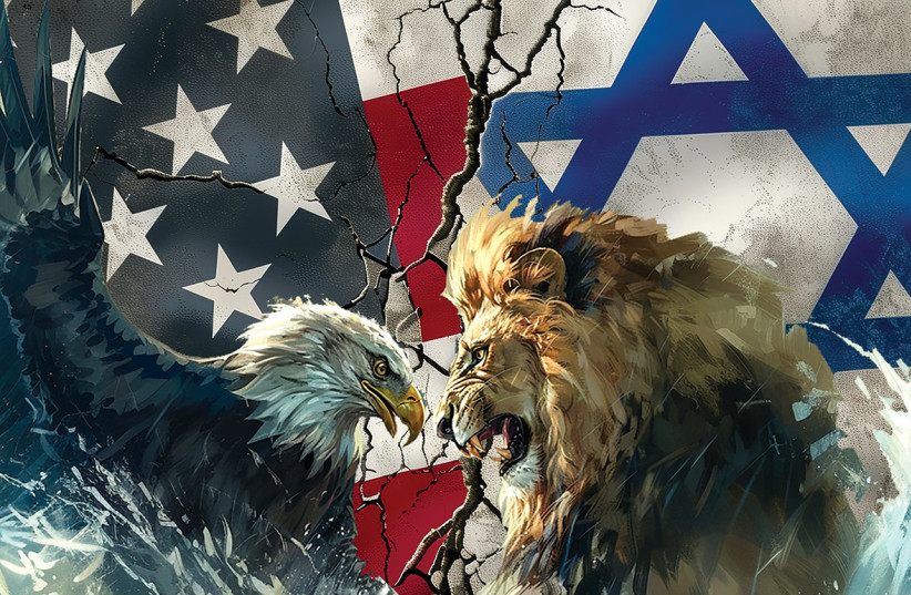 The US-Israel rift: The American eagle and the lion of Zion (Illustrative).