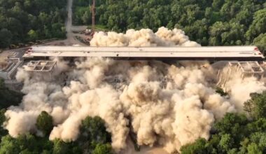 I-376 Parkway East bridge demolished in Pittsburgh