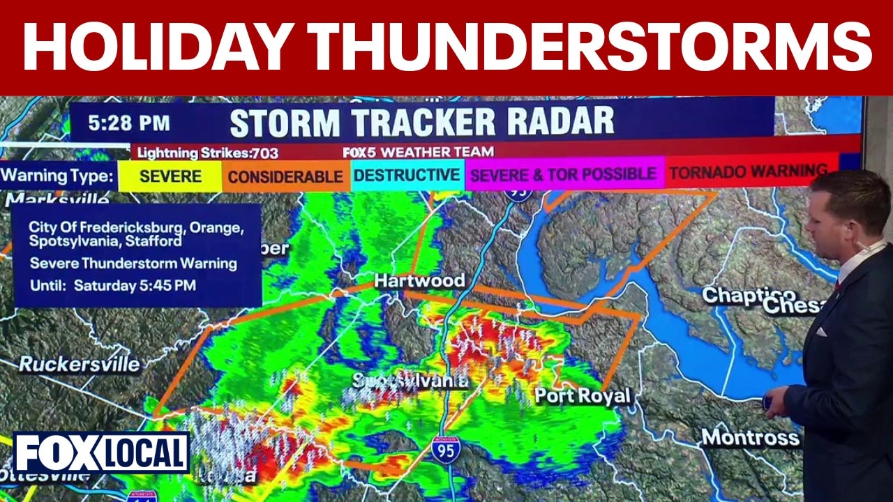 DC Weather: Thunderstorms sweep through DMV on July 4