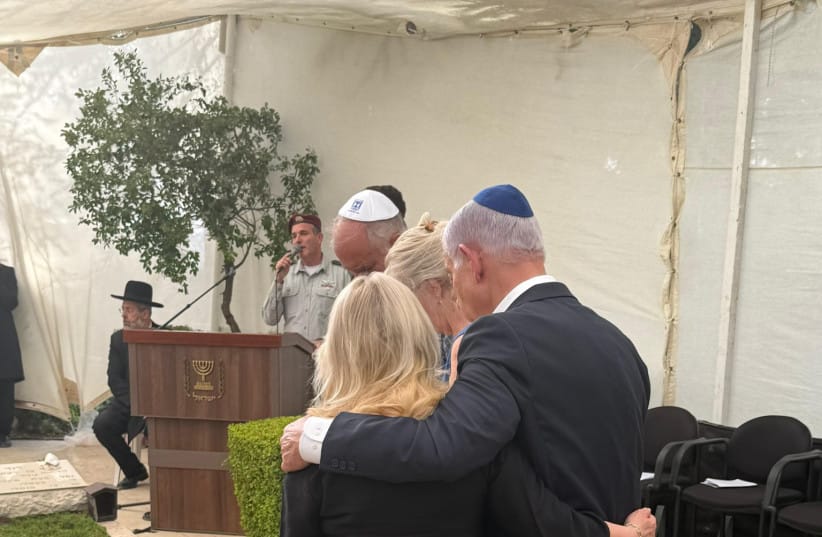 Israeli Prime Minister Benjamin Netanyahu visits the grave of his brother Yonatan ''Yoni'' Netanyahu on Wednesday, July 2, 2025.