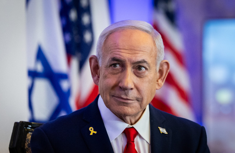 Prime Minister Benjamin Netanyahu attends a Christian Conference in Jerusalem, on April 27, 2025
