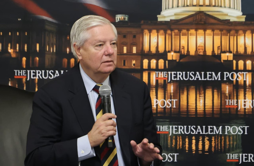 United States Senator Lindsey Graham (R-South Carolina) at The Jerusalem Post conference in Washington, DC, December, 12 2025.