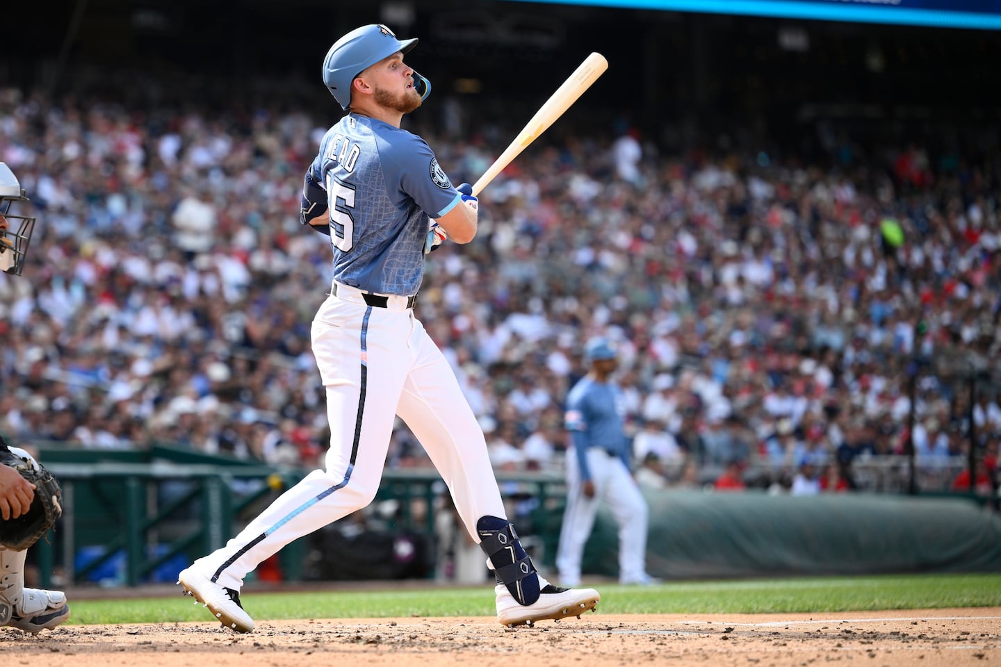 Curtis Mead has 17 home runs in 87 games for the Nationals this season.