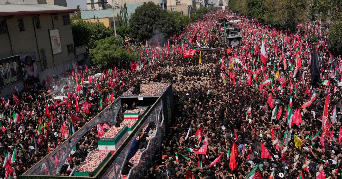 Mourners throng funeral procession in Tehran for Iran's Supreme Leader Ayatollah Ali Khamenei | World News