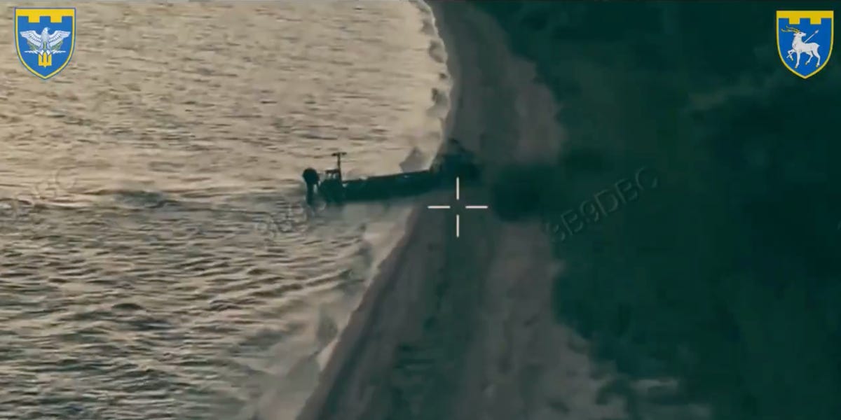 Ukraine Launched a First-of-Its-Kind Fully Robotic Amphibious Assault