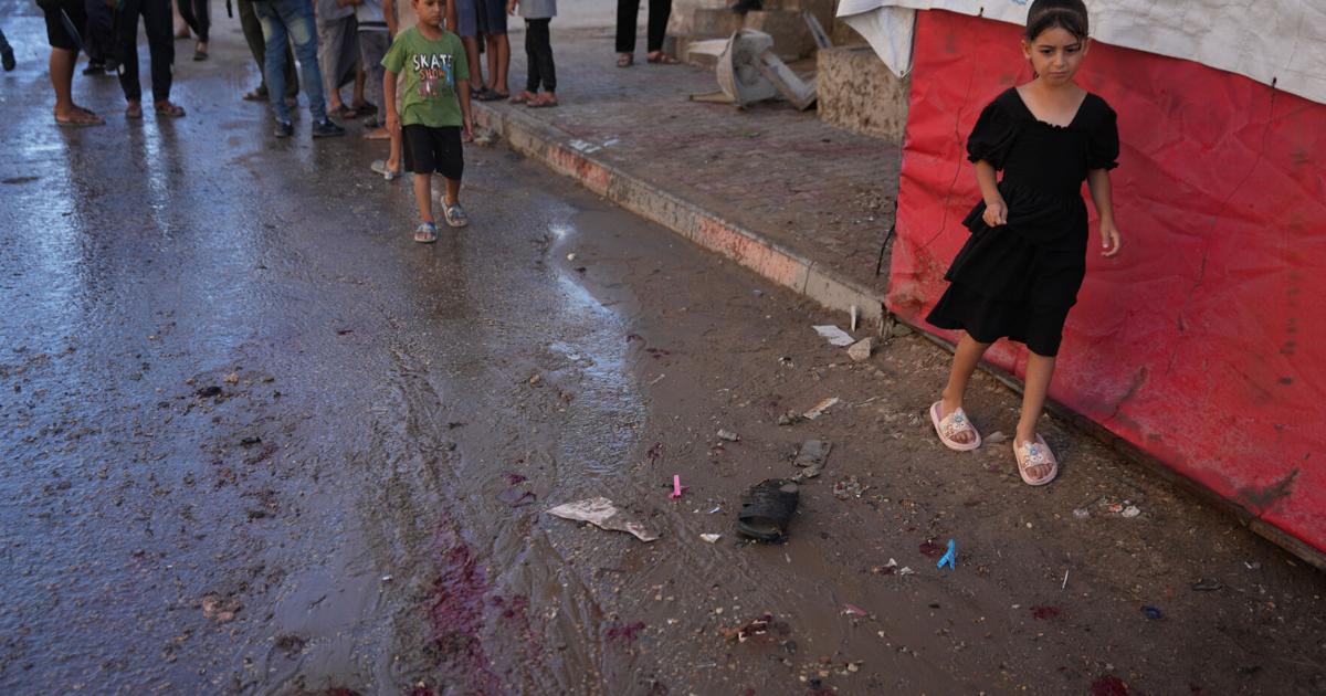 An Israeli strike on a funeral in Gaza kills 7 people and wounds 22, a local hospital says | World News
