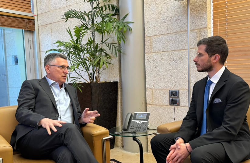 FOREIGN MINISTER Gideon Sa'ar and new envoy to Christian world George Deek.