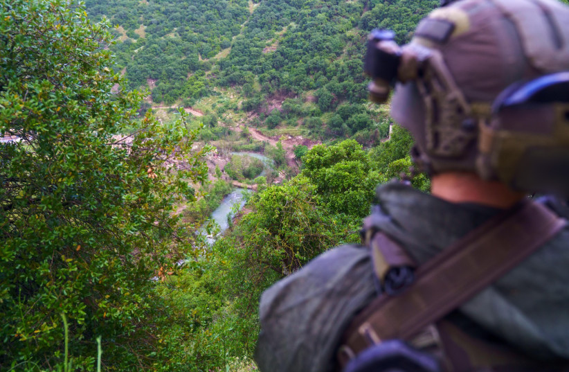 Soldiers from the IDF's Golani Brigade operating near Lebanon's Litani River, published May 12, 2026.