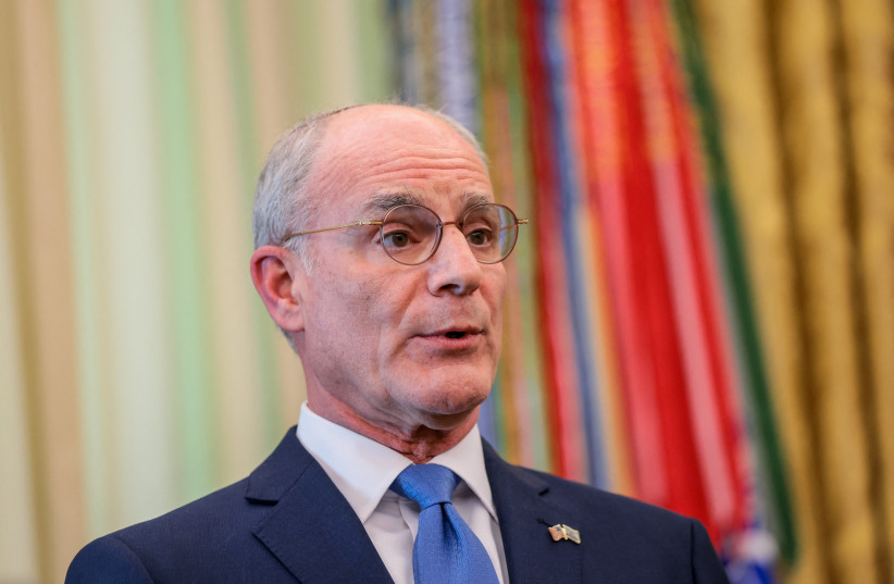 ISRAELI AMBASSADOR to the US Yechiel Leiter in the Oval Office seen at the White House in April 2026.