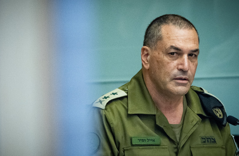 IDF chief Eyal Zamir attends a Foreign Affairs and Defense Committee meeting at the Knesset, in Jerusalem, May 10, 2026.