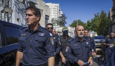 An Israel Police car, April 13, 2026; illustrative.