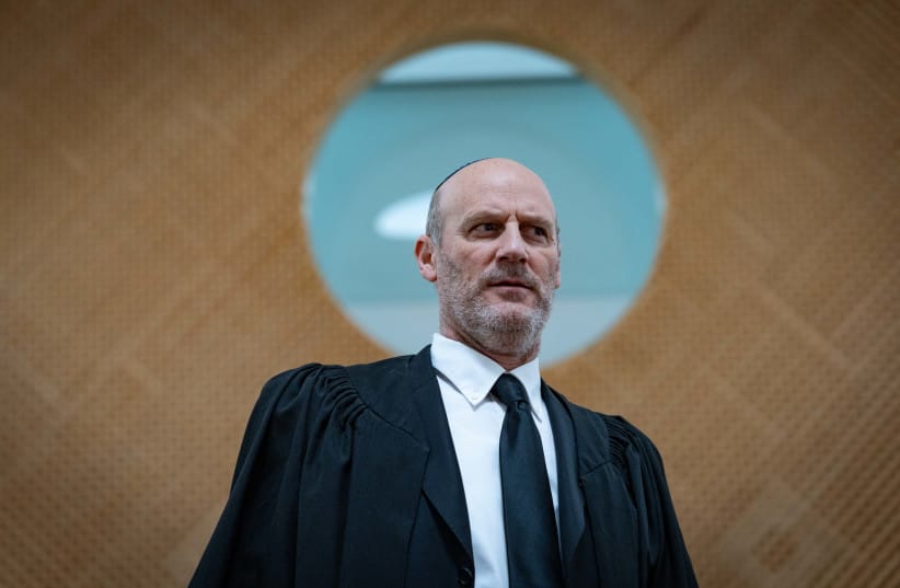 Attorney Michael Rabello seen before a court hearing on the dismissal of National Security Minister Itamar Ben-Gvir at the Supreme Court in Jerusalem, April 15, 2026.