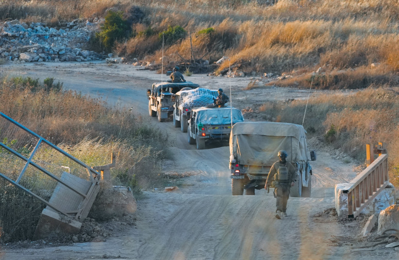 IDF convoy enters southern Lebanon from northern Israel, June 29.
