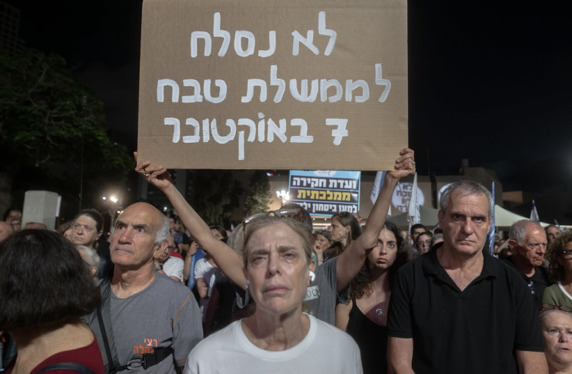 Protesters commemorate 1,000 days since the October 7 Massacre on July 2, 2026.