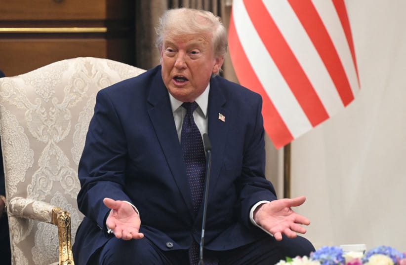 US President Donald Trump speaks during a meeting with Turkish President Recep Tayyip Erdogan (unseen) at Bestepe Presidential Compound in Ankara, on July 7, 2026, on the sidelines of the NATO Summit.