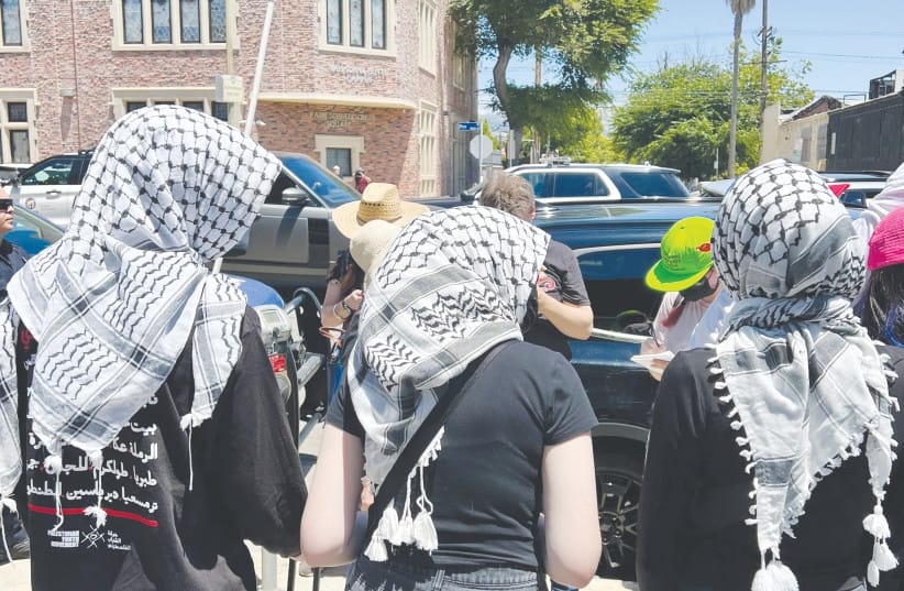 Protesters disrupt and seek to intimidate attendees at a recent Los Angeles fair