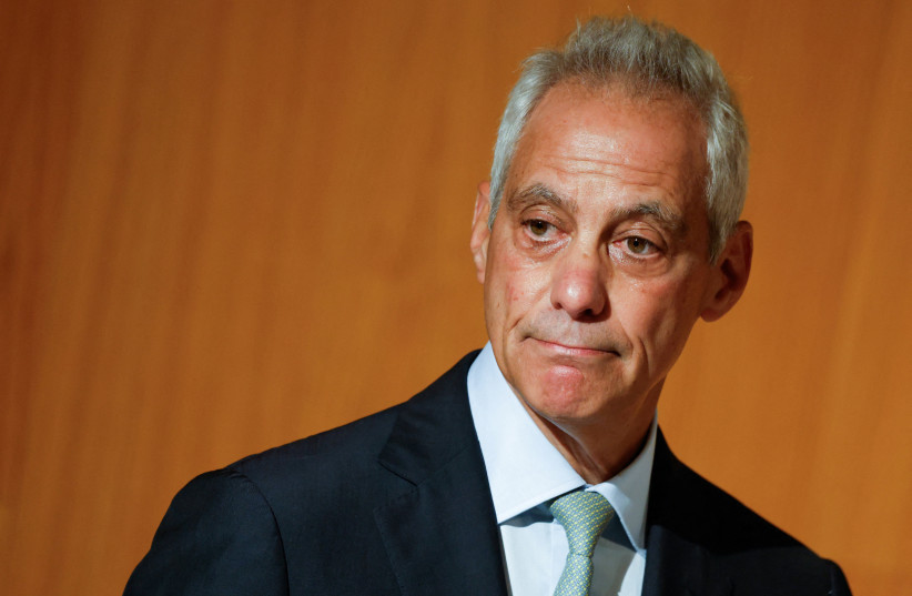 Former White House chief of staff Rahm Emanuel attends an event at Tel Aviv University in Tel Aviv, Israel, July 8, 2026