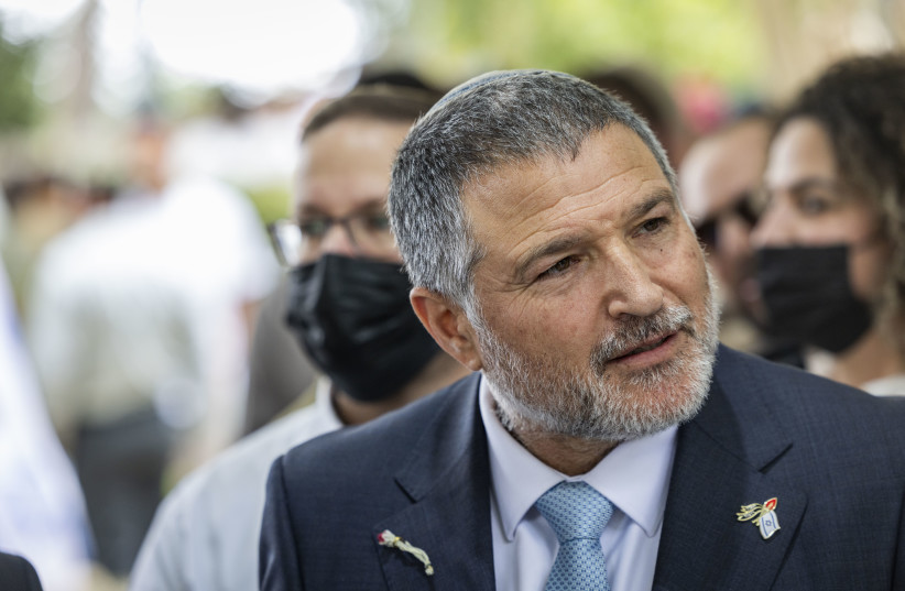 Israel Security Agency (Shin Bet) Director David Zini visits at Mount Herzl Military Cemetery in Jerusalem during Memorial Day which commemorates the fallen Israeli soldiers and victims of terror, on April 21, 2026.